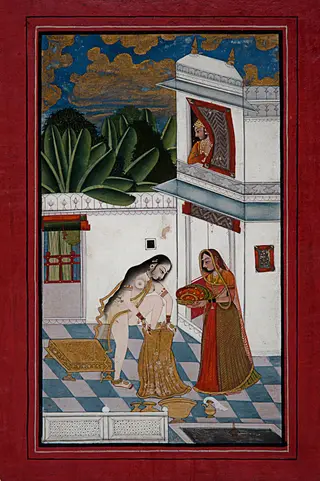 Hero enjoying the bathing beauty