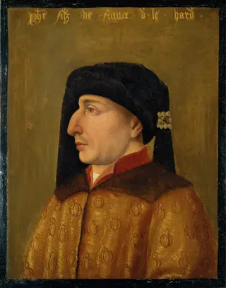 Herzog Philipp der Kühne (1342-1404) von Burgund im Profil