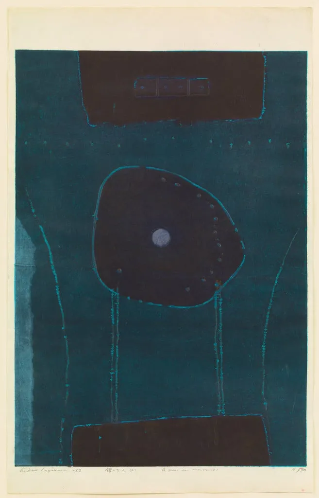 Untitled, by Hideo Hagiwara, ink, 1962
