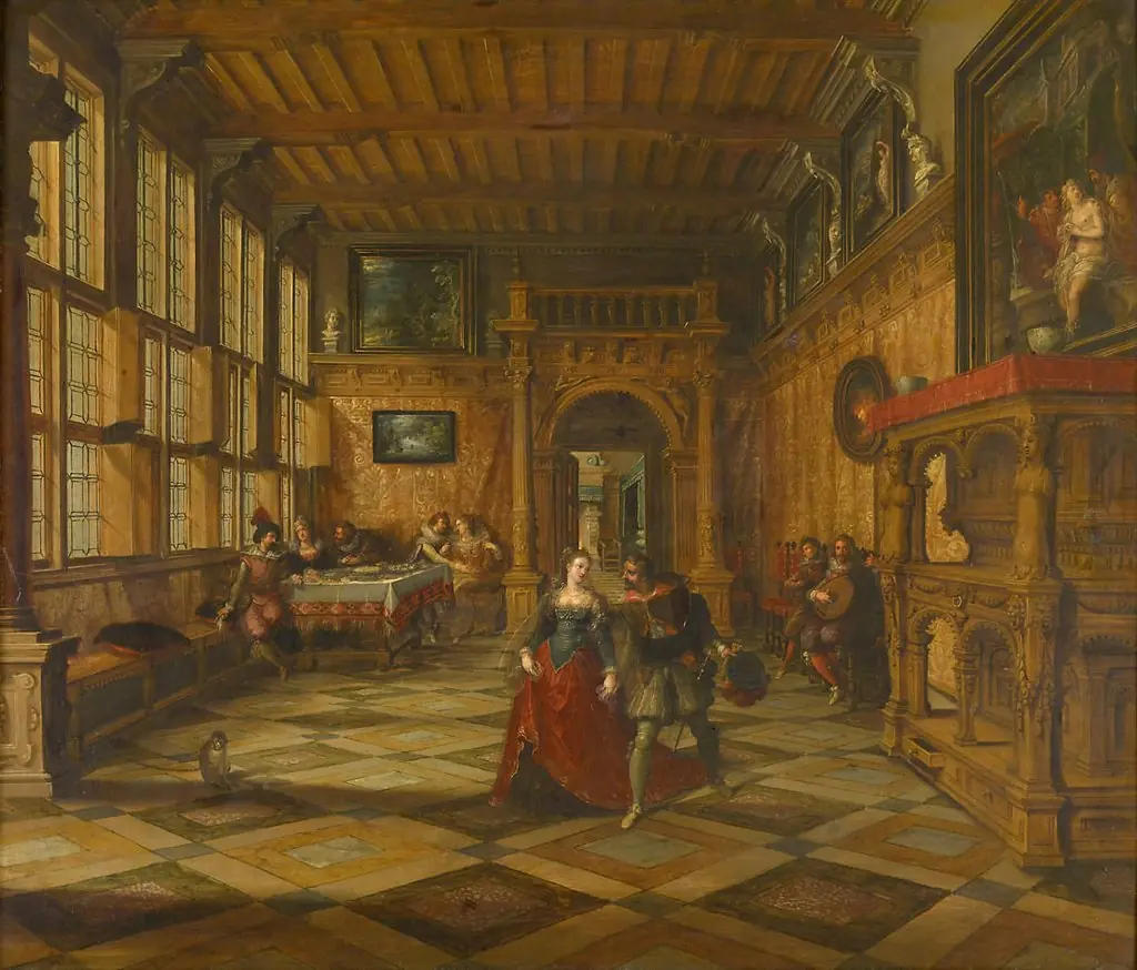 Gesellschaftsszene, by Hieronymous Francken II