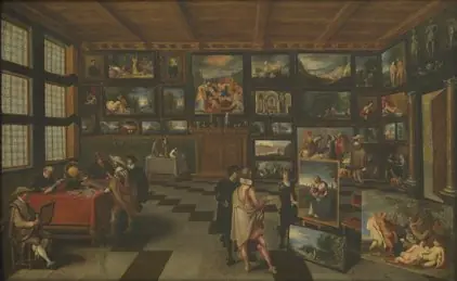 The Cabinet of an Art Lover, by Hieronymous Francken II