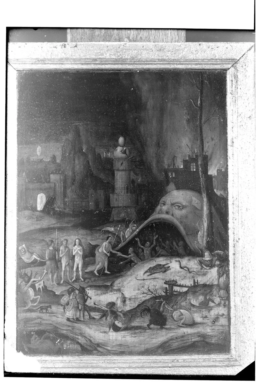 Descent into Hell, by Hieronymus Bosch, oil, 1493