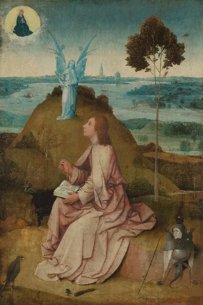 St. John on Patmos, by Hieronymus Bosch