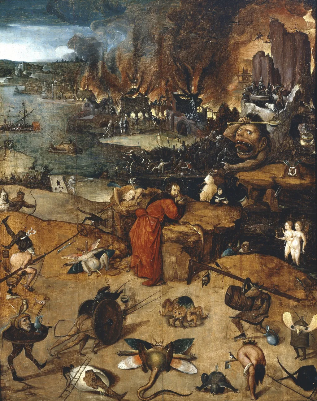Temptation of St. Athony, by Hieronymus Bosch, oil
