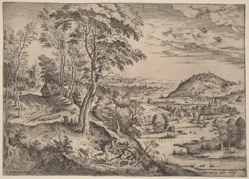 Cephalus and Procris, by Hieronymus Cock