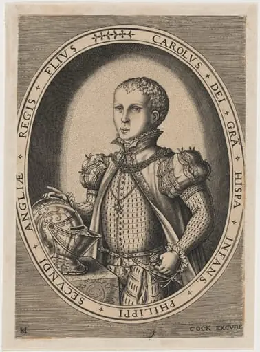 Don Carlos, Prince of Asturias, by Hieronymus Cock