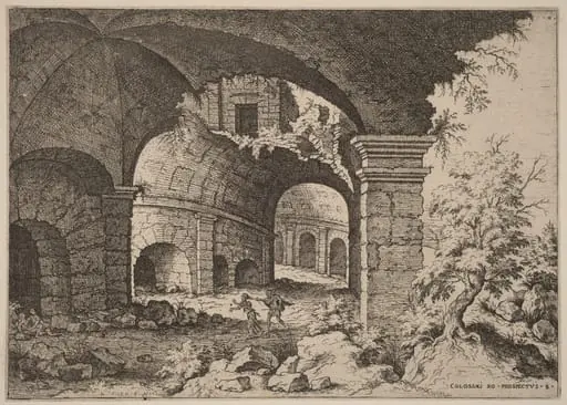Eighth View of the Colosseum, by Hieronymus Cock