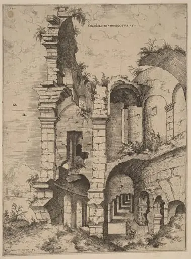 Fifth View of the Colosseum, by Hieronymus Cock