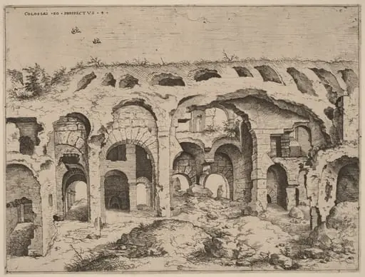 Fourth View of the Colosseum, by Hieronymus Cock