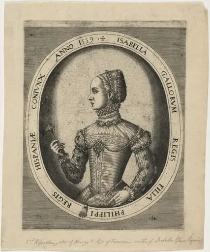 Isabella, Third Wife of Philip II of Spain, by Hieronymus Cock