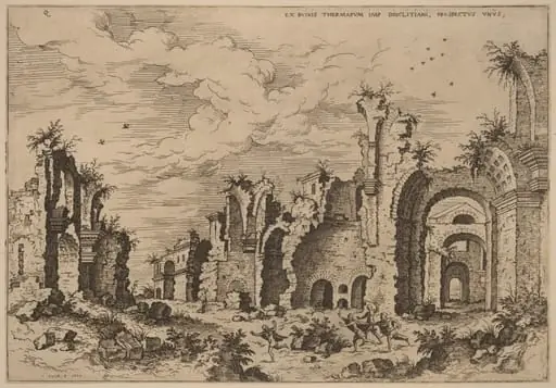 The Baths of Diocletian, by Hieronymus Cock