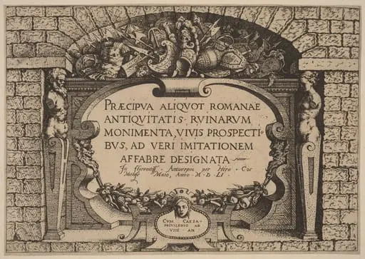Title Page, by Hieronymus Cock