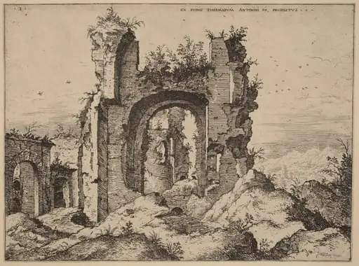 View of the Baths of Caracalla
