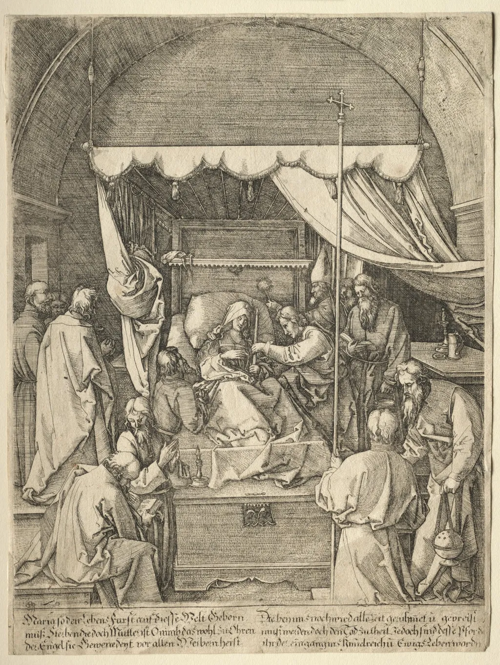 The Death of the Virgin, by Hieronymus Hopfer, 1546