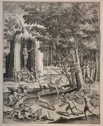 Cupids at Play, by Hieronymus Wierix