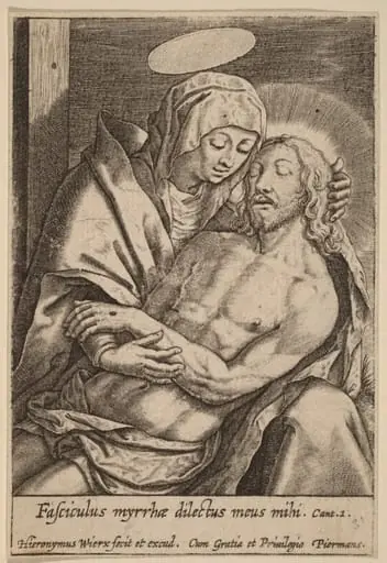 Fasciculus myrrhae dilectus meus mihi, by Hieronymus Wierix