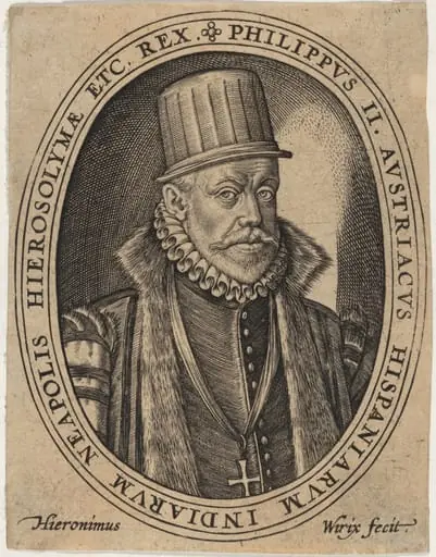 Philip II, King of Spain, by Hieronymus Wierix