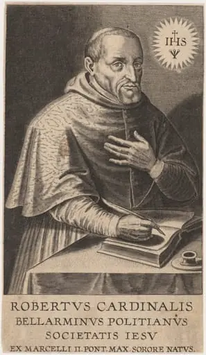 Roberto, Cardinal Bellarminus, by Hieronymus Wierix