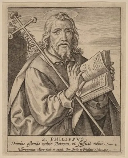 S. Philippus, by Hieronymus Wierix
