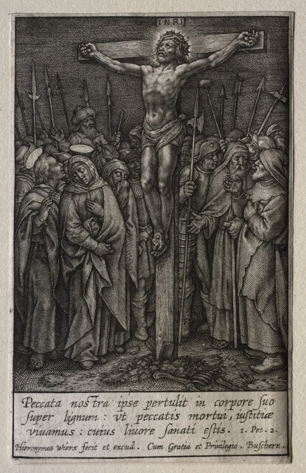 The Passion: Christ Crucified, by Hieronymus Wierix, 1619