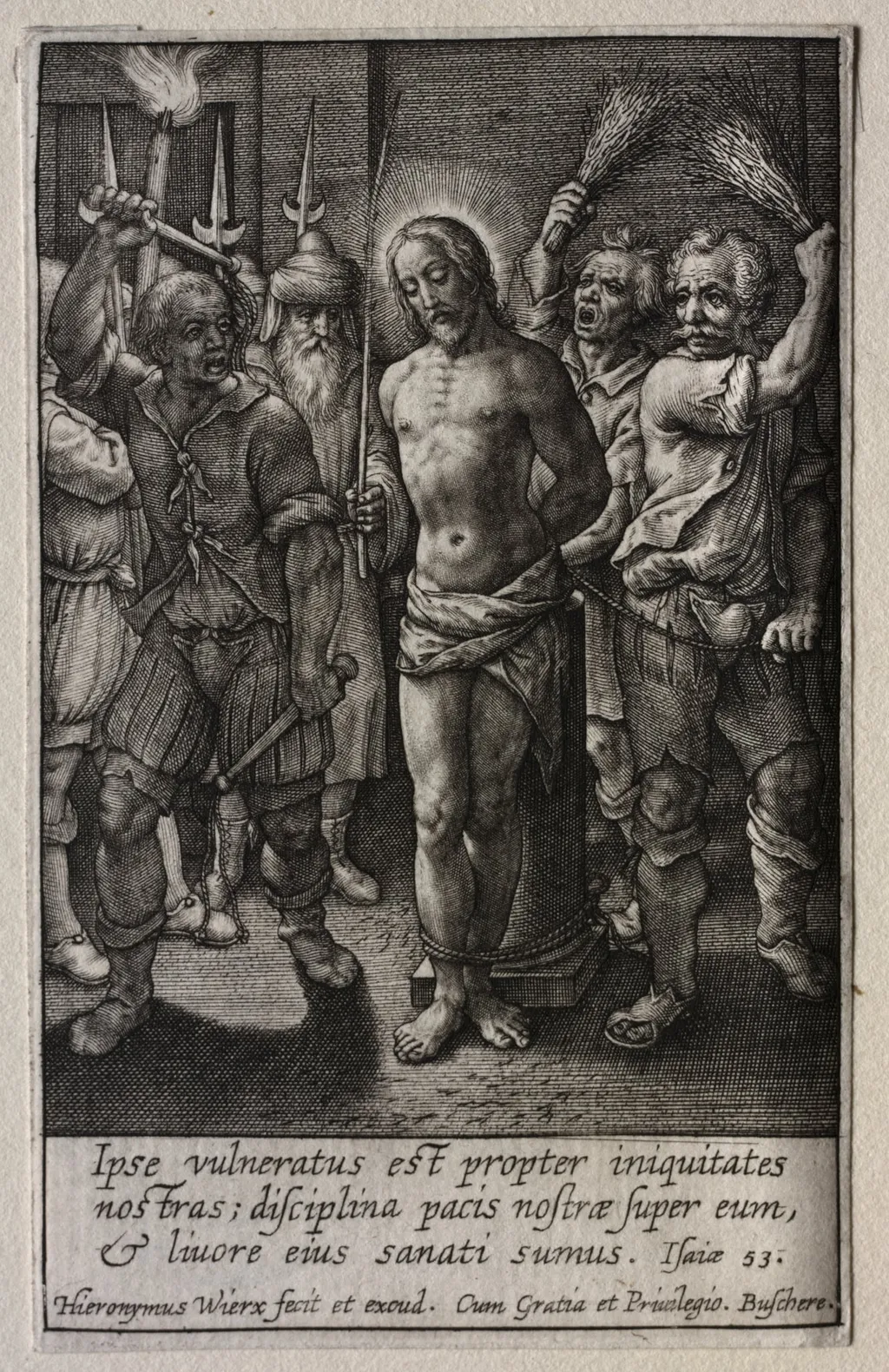 The Passion: The Flagellation, by Hieronymus Wierix, 1619