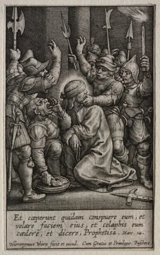 The Passion: The Mocking of Christ, by Hieronymus Wierix