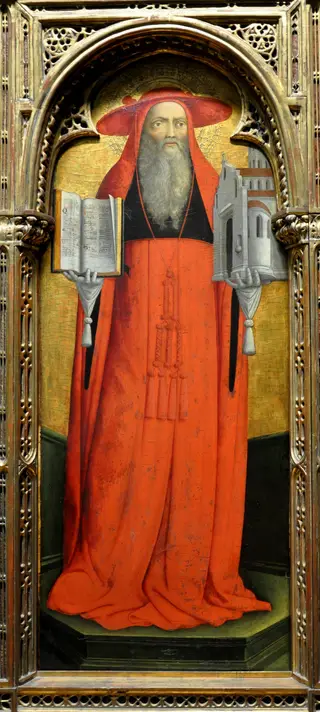 Hieronymusaltar von Santo Stefano in Venedig: Der heilige Hieronymus, by Antonio Vivarini