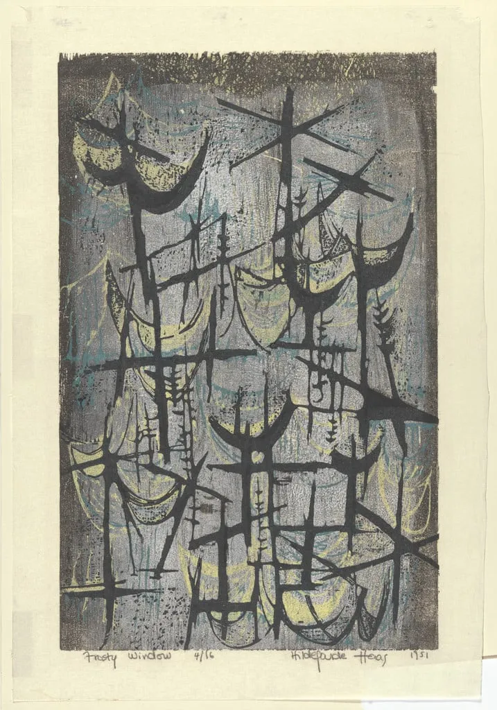 Untitled, by Hildegarde Haas, ink, 1951