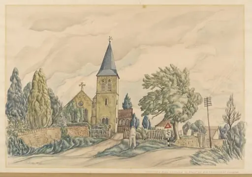 Old Fernhurst Church, by Hill