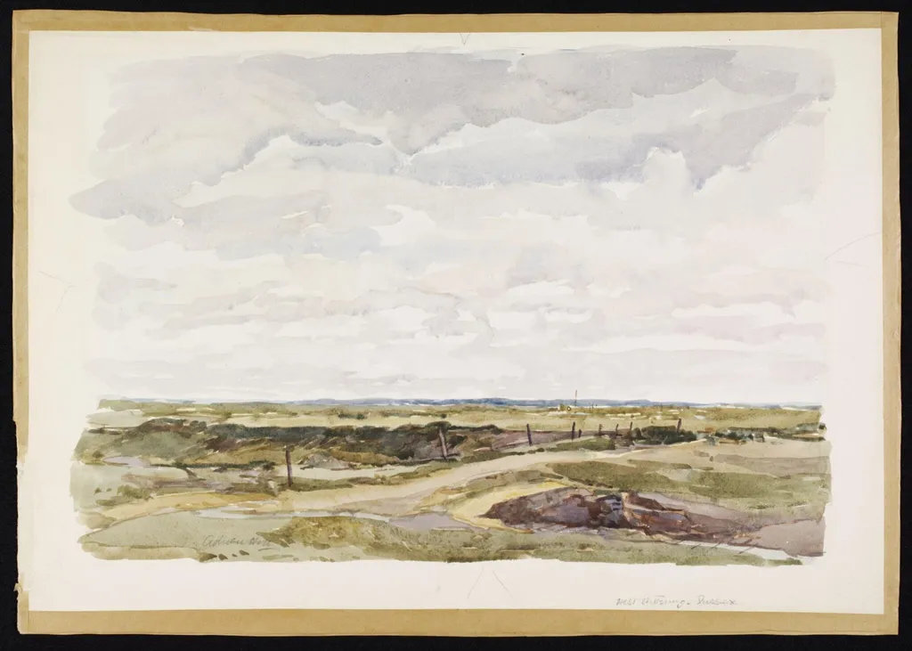 West Wittering, by Hill, watercolor, 1940