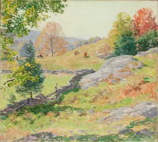 Hillside Pastures—September, by Willard Metcalf