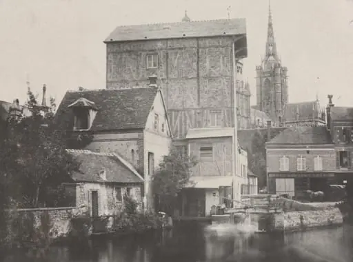 View of Évreux, by Hippolyte Bayard