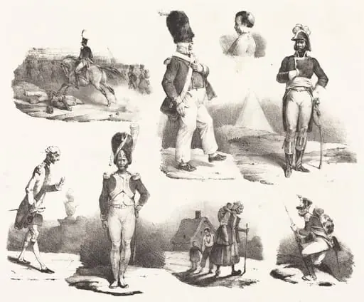 Eight Vignettes, by Hippolyte Bellangé