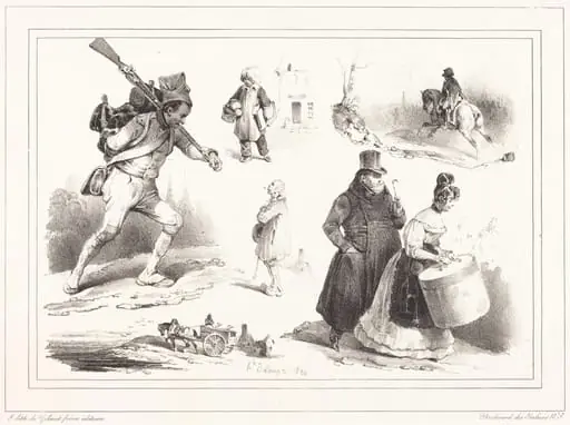 Social Vignettes, by Hippolyte Bellangé