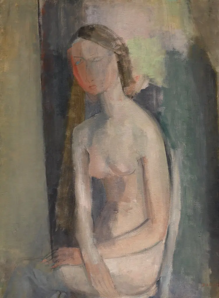 Nude with Arms Crossed, by Hippolyte Daeye