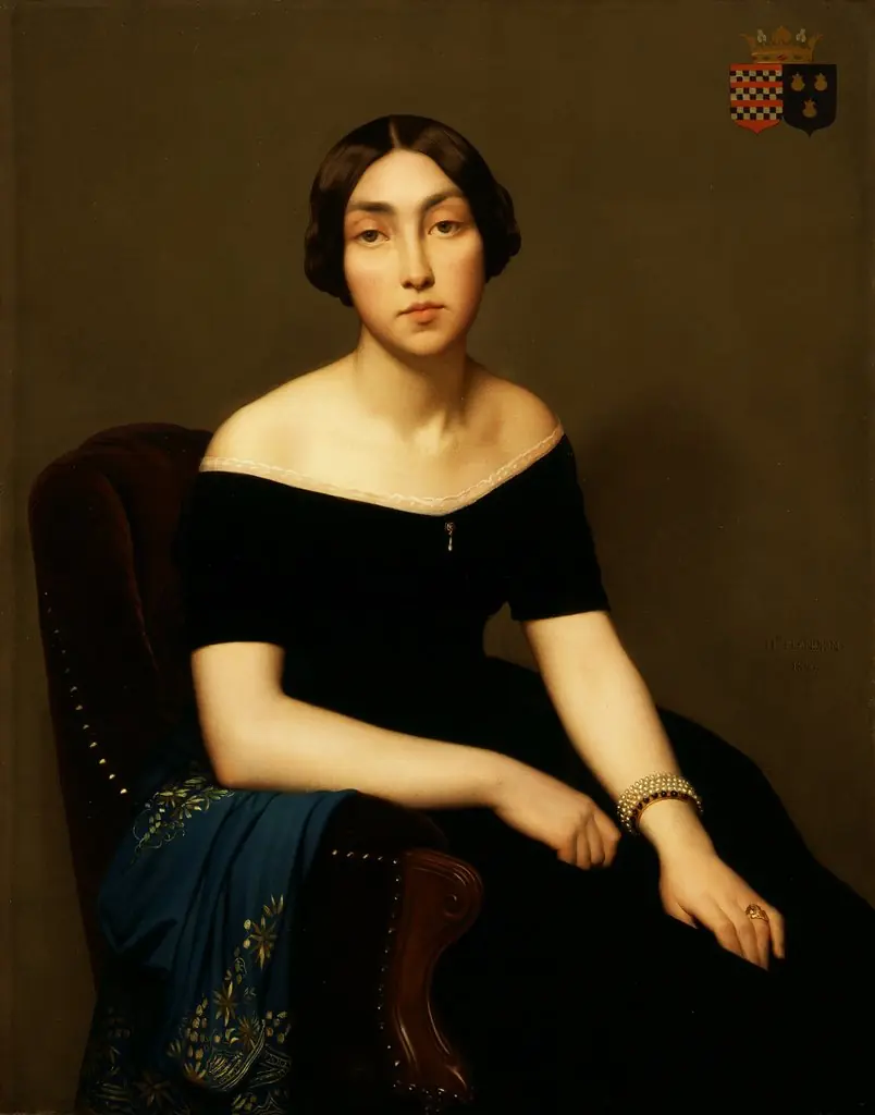 Madame Louis Antoine de Cambourg, by Hippolyte Flandrin