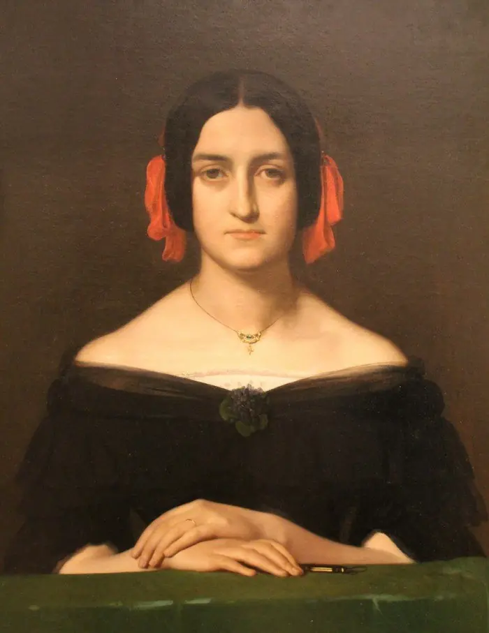 Portrait de Madame Oudiné, by Hippolyte Flandrin