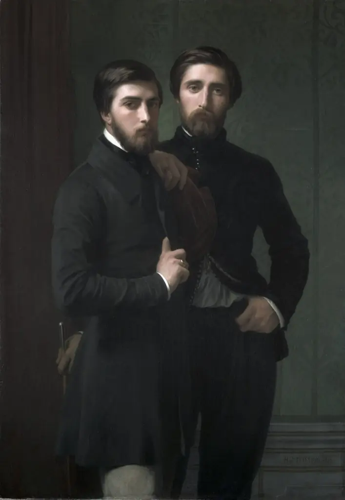 René-Charles Dassy and His Brother Jean-Baptiste-Claude-Amédé Dassy, by Hippolyte Flandrin