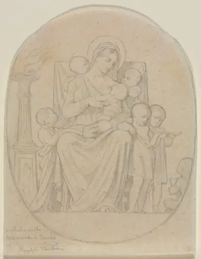 Saint Félicité and Her Seven Sons, by Hippolyte Flandrin
