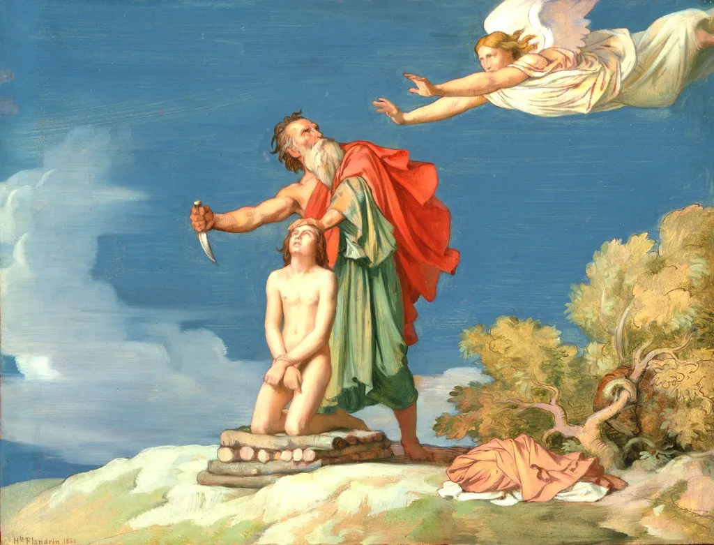 The Sacrifice of Isaac, by Hippolyte Flandrin, unspecified, 1860