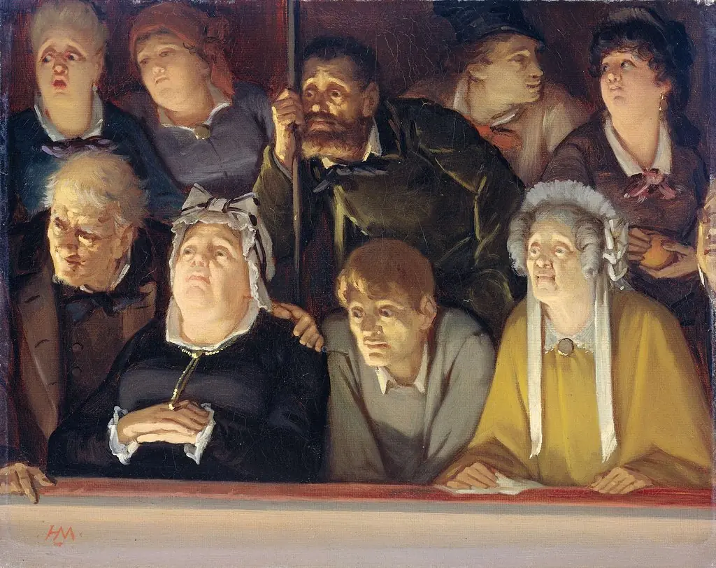 Theater Audience, by Hippolyte Michaud