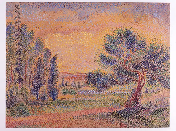 Landscape in Mâcon, by Hippolyte Petitjean