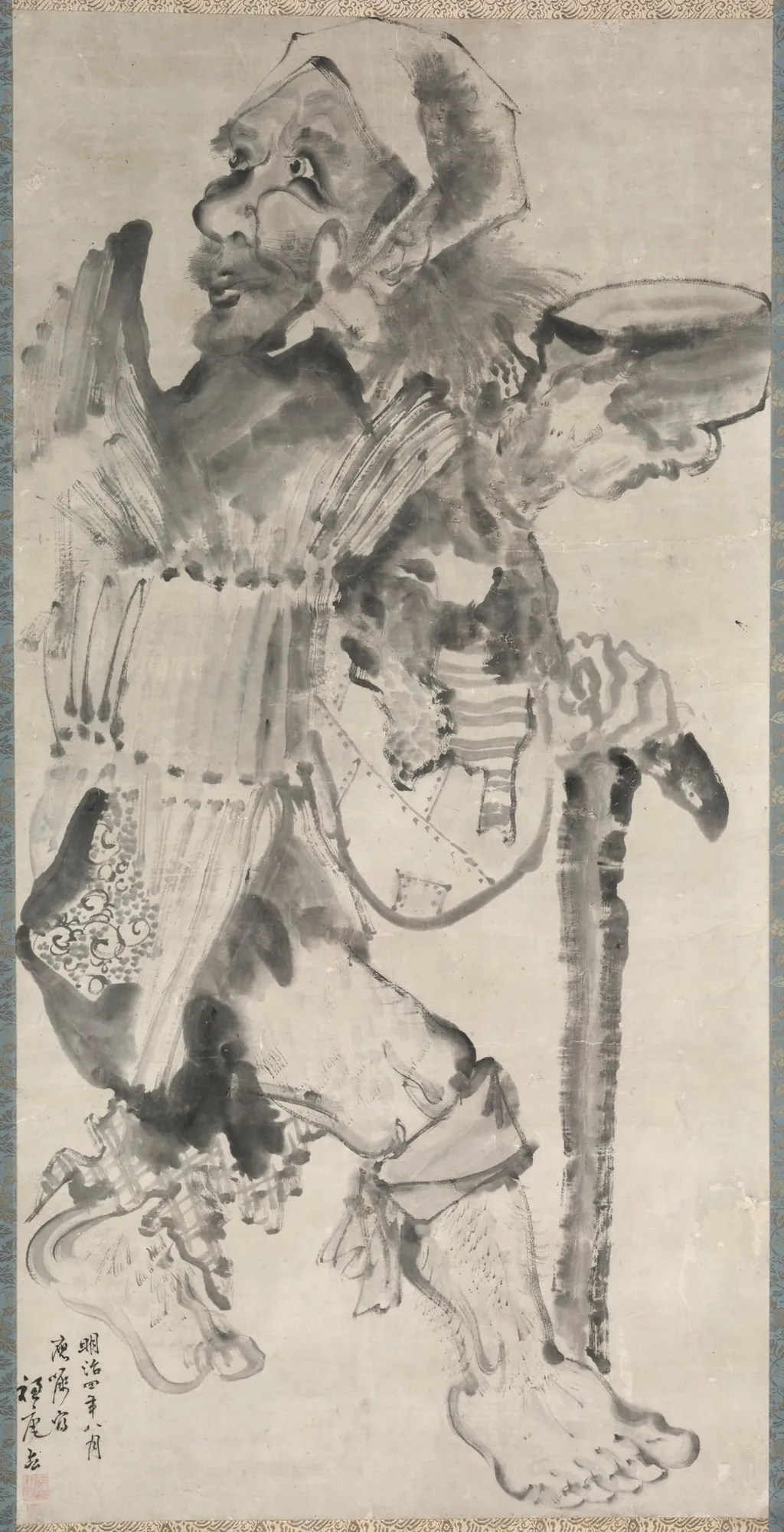 Beggar (Kojiki), by Hirafuku Suian, unspecified, 1871