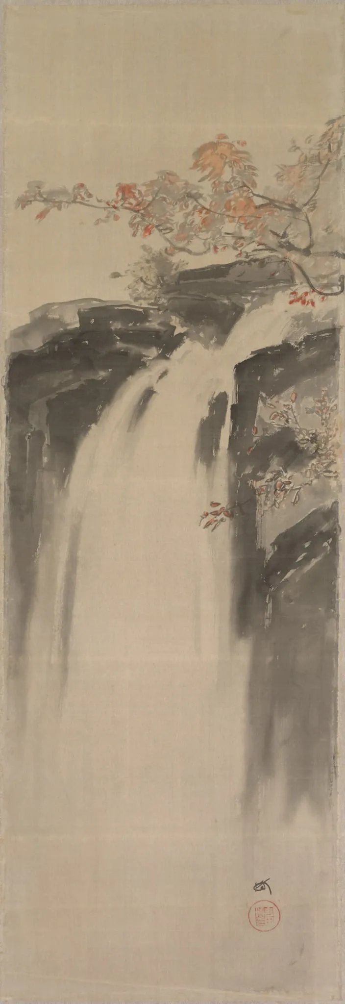 Waterfall, by Hiroshi Yoshida, unspecified, 1924