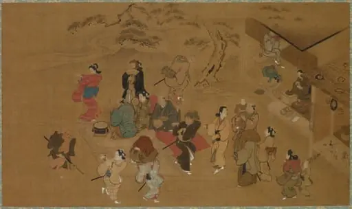 Spring Dance Scene, by Hishikawa Moronobu