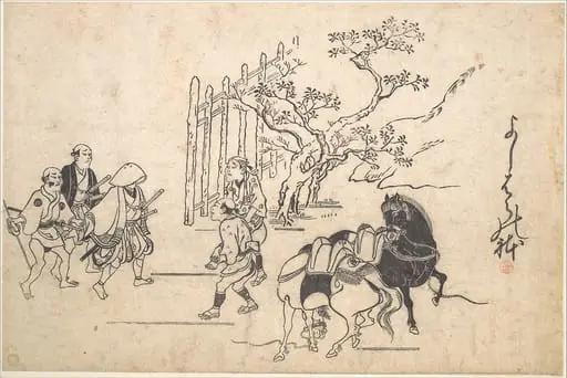 Untitled, by Hishikawa Moronobu 菱川師宣