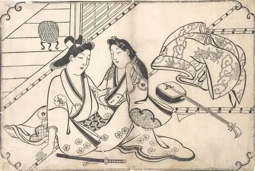 Untitled, by Hishikawa Moronobu 菱川師宣