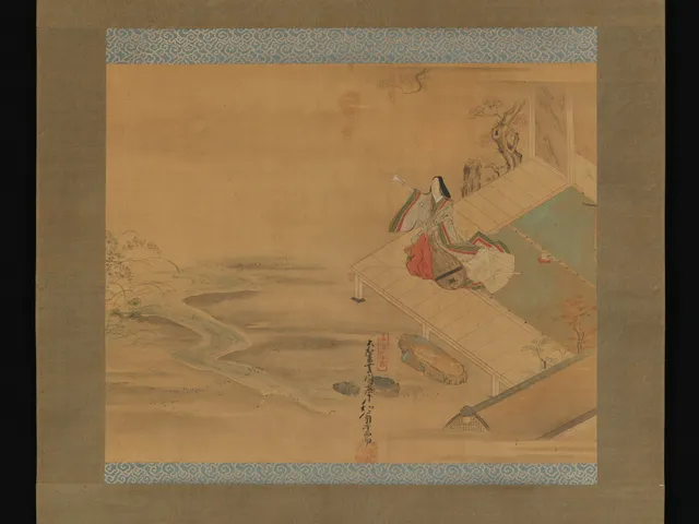 Princess Ogimi from the "Bridge Maiden" (Hashihime) chapter from The Tale of Genji (Genji Monogatari)
