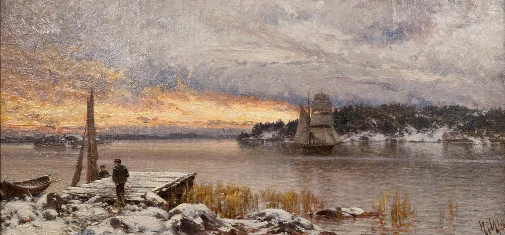 Ensi lumi, by Hjalmar Munsterhjelm