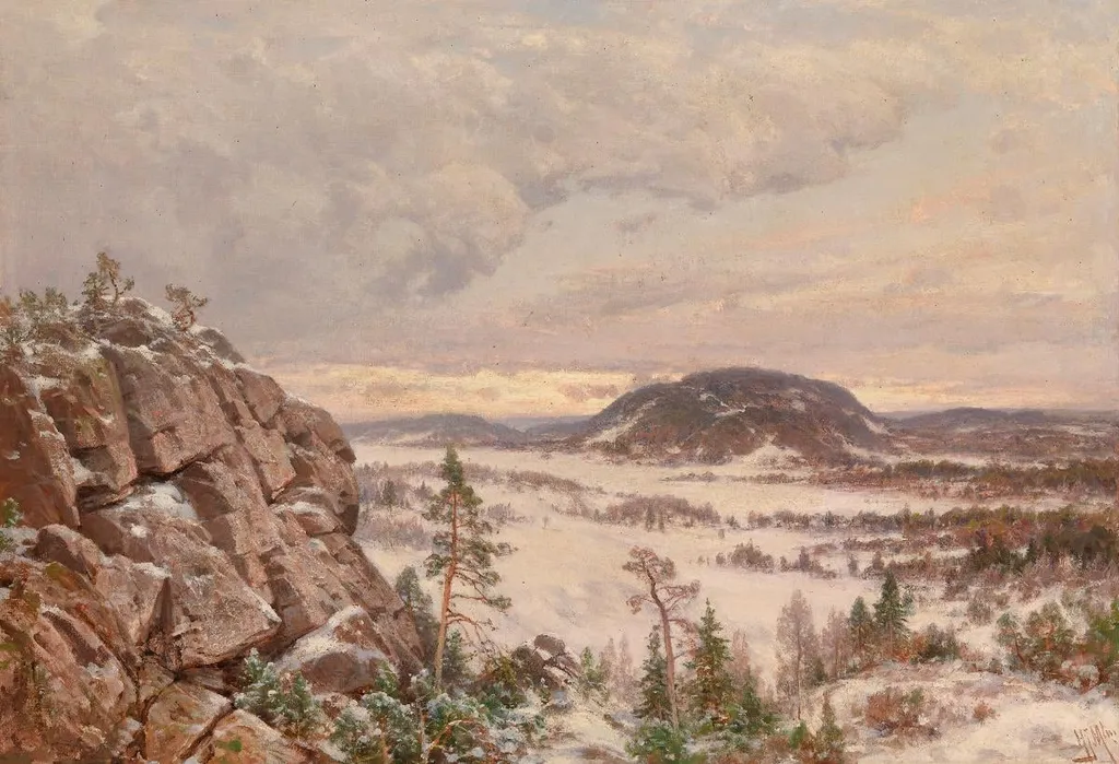 Talviaamu, by Hjalmar Munsterhjelm, unspecified
